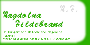 magdolna hildebrand business card